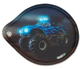 ergobag Blinkie Klettie Motivwelt Themenwelt Klettflächen Sammelspaß Individualisierung Monstertruck - Braun