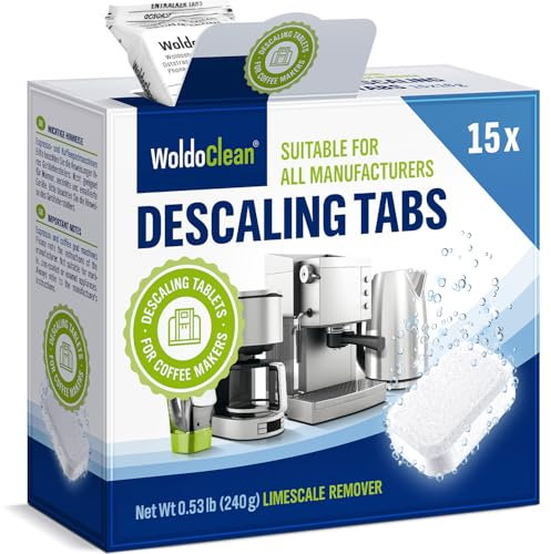Entkalkungstabletten für Kaffeevollautomaten 15 Tabletten - entfernt Kalk, schützt und pflegt Kaffeemaschinen & Vollautomaten