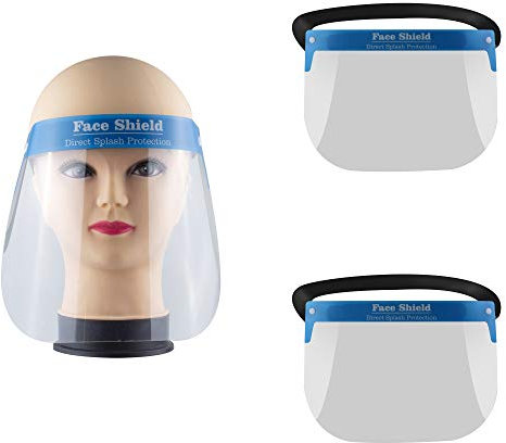 2 unidades de escudos de protección facial, visera, protección para los ojos, protección facial