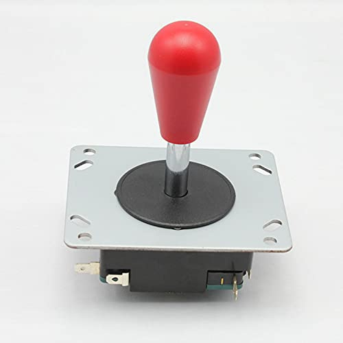SZJLMKJ Arcade HAPP Style Joystick de compétition 4-8 voies pour machine de jeu Jamma Mame Multicade – Boule rouge