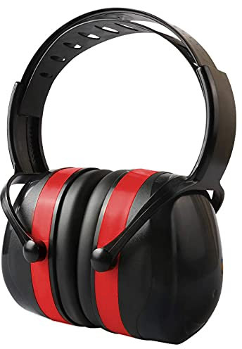 YANKUIRUI Ear Protection for Shooting SNR 34dB Safety Ear Defenders Muffs Ear Protectors Provide Hearing Protection (Style3(Red))