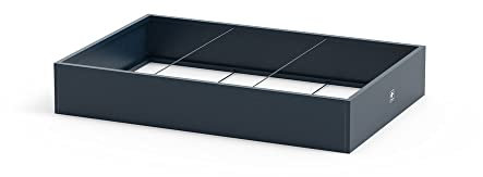 herstera Garden Metall Pflanzkübel Cube | Anthrazit | 150x100x25 cm