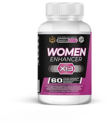 Enhancer Woman Healthy Fusion | Regulador hormonal femenino | Equilibra el Ciclo Menstrual | Energía y vitalidad | Aumenta la libido | Maca, Tribulus, Ginseng y Ginkgo | 60 Cápsulas