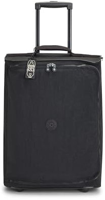 Kipling TEAGAN C Extra kleine Reisetasche mit Rollen in Kabinengröße, Carry On, Black Noir (Schwarz)