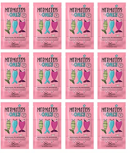 12er Pack Dresdner Essenz Badeschaum Mermaids only 12 x 60 g Badezusatz vegan