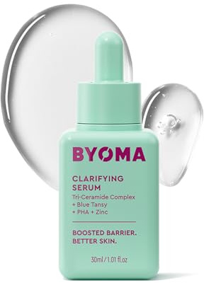 BYOMA Clarifying Serum (30ml) Barrier Repair Facial Serum for Acne Prone Skin, with Ceramides, Blue Tansy, PHA and Zinc for a Balanced and Healthy Skin