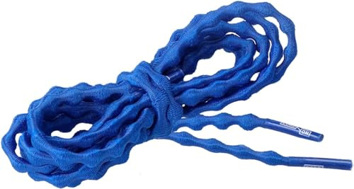 CORD ON 1 paire de lacets de chaussures réglables non noués – 2,5 mm x 5,6 mm de diamètre, bleu électrique, 29.52