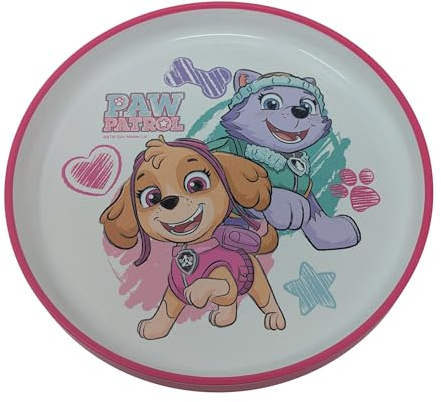 Stor rutschfester Paw Patrol Teller für Kinder - Kinderteller aus BPA-freiem Kunststoff