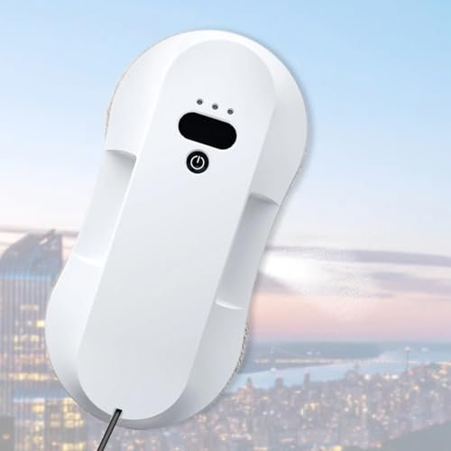 RayGenius Robot Limpiacristales AutomáTico, Robot Limpiacristales AutomáTico con Pulverizador De Agua, Robot Limpiacristales con Mando A Distancia,Robot EléCtrico Inteligente