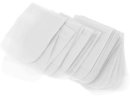 SEWACC 50stücke Papier Schmuckbeutel Transparent Schmuckaufbewahrungstaschen Schmuckbeutel Für Ohrringe Kleine Schmucktüten Für Kunden Reisen