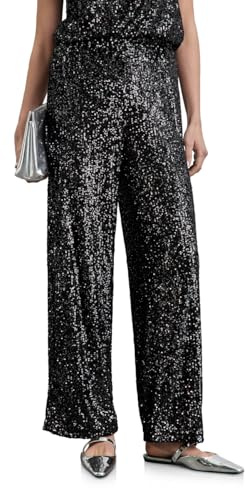 Street One Party_Straight Leg Sequins HW, Sparkling Silver, 44