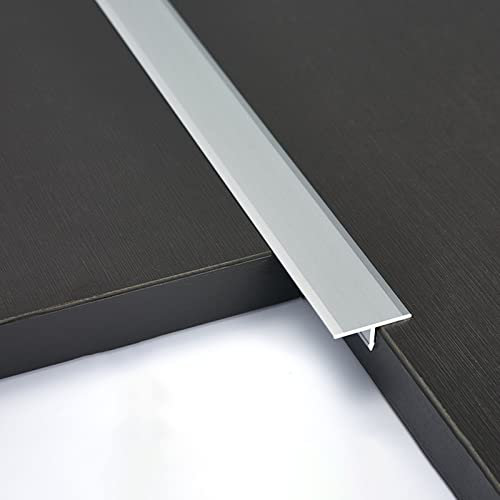 Türleiste aus Aluminium, T-Stil, Übergangsstreifen, 89,9 cm, für Boden, Wand, Tür, Kantenleiste für Holz, Vinyl, Laminat, Fliesen, Spalte, Abdeckleiste, Naht, Zierstreifen, langlebig, stilvoll