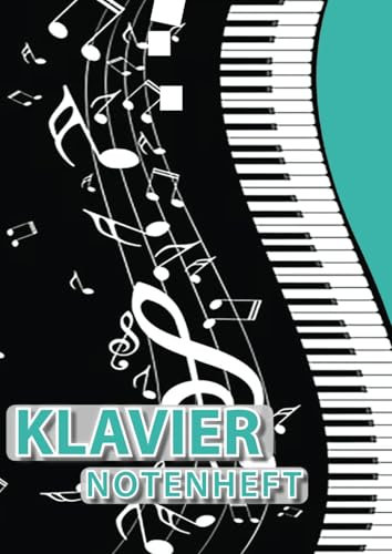 Klavier Notenheft: Blanko Notenheft