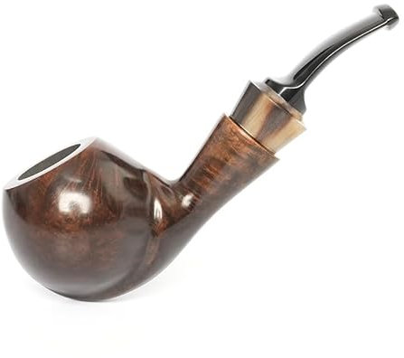 HEYSONG Tuyau de bruyère avec tige en acrylique pour filtres de 9 mm (couleur foncée)