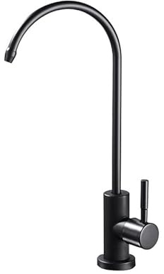 OWOHYG Grifo de Agua Potable, Grifo de ósmosis inversa, grifos de Fregadero de Acero Inoxidable para Cocina, Cepillado (Negro)