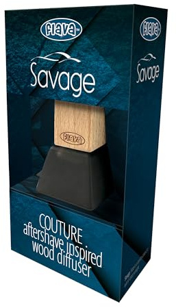 Citrus & Aqua Couture Wood Infuser Car Air Freshener – Strong, Long Lasting Odour Eliminating Bold Citrus Aqua Scent – Premium Interior Freshener & Essential Car Accessories for Men and Women – 1 Pack