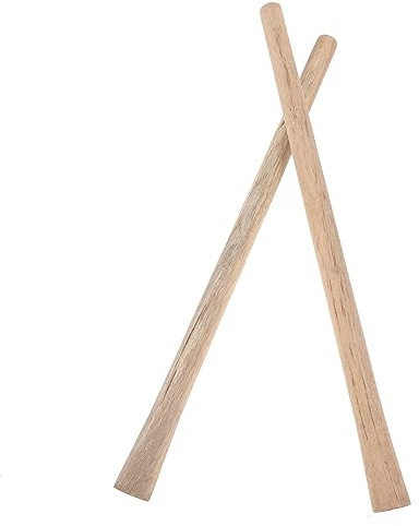 BESTonZON Manches en Bois Massif Ergonomiques pour Pelles Et Houes, Lot De 2, 50-51 Cm, Usage Jardinage Quotidien