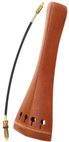 Parliky Geigen Saitenhalter aus Braunem Holz für Violine Hohe Härte und Verbesserter Klang Geeignet für Profis und Anfänger Robust und Formstabil Zufällige Farbe