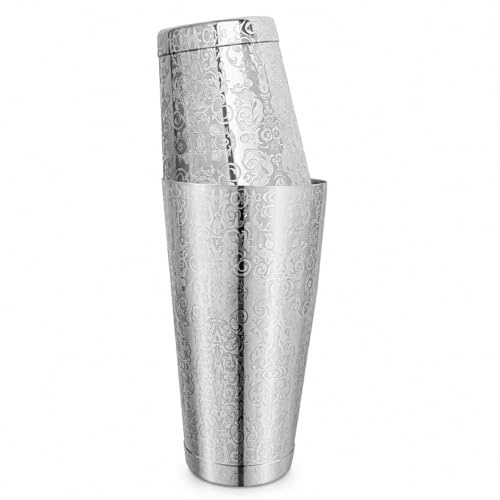 Boston - Coctelera de acero inoxidable de 2 piezas, 500 ml + 820 ml, para amantes de cócteles en casa y todos los profesionales