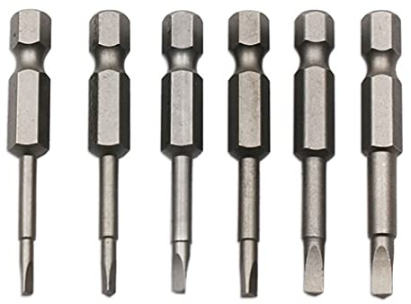 Juego de puntas triangulares para destornillador de cabeza de 50 mm, punta de acero, vástago de 1/4