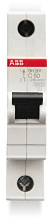 Abb-entrelec sh201-c50 - Interruptor automático 1 Polo 50a c 6ka
