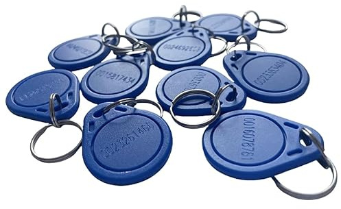 YARONGTECH RFID-tagg Blå EM4100 125 KHz EM Marin nyckelring (100-pack)
