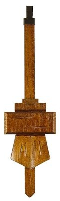 August Schwer Kuckucksuhren Pendel handgeschnitzt, Nubaum und Braun, 25 cm - 40 cm