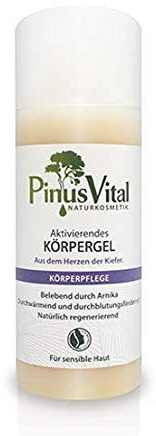 Pinus Vital Naturkosmetik | Aktivierendes & wärmendes Körpergel | Ideal bei verspannten Muskeln und müden Beinen | 150 ml