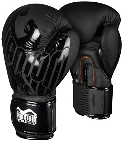 Phantom Boxhandschuhe German Eagle | MMA Muay Thai-Boxing Gloves | 10-16 oz | Männer - Schwarz