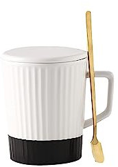 Birra particolari Interessanti tazze da caffè Tazza in ceramica liscia Microonde e lavabile in lavastoviglie for bevande calde fredde come il tè al latte di cacao Bicchieri da birra ( Color : Black ,