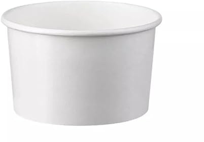 We Can Source It Ltd - Plain White Paper Cups 8oz - Ice Cream and Dessert Cups Without Lids – Ideal for Takeaway, Parties, Cafes & Catering Use – Durable and Easy to Serve - Pack of 1000 Tubs