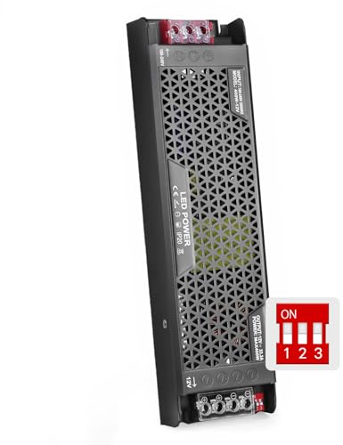BRIMETI Transformador LED 12V 400W 33.3A Regulable Fuente Alimentación Ultra Fino Dimmable 220V AC a 12V DC Driver Bajo Voltaje Constante Tensión Adaptador Transformador para Tira Luces LED