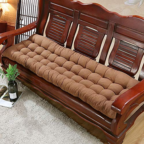 Outdoor Bankauflage 150x55cm Weich Rechteckig Sitzpolster für Gartenbank Perfekt für 3-Sitzer Metall/Holz Schaukelstühle Terrassenmöbel Zubehör