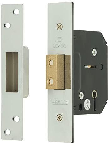 Sterling MLD525N 2.5-inch/67mm 5-Lever Deadlock - Nickel