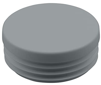 10 stycken runda rörpluggar, lamellpluggar, alla storlekar kan väljas, 10 till 120 mm, möbeltassar, skyddskåpa, runda pluggar (rörytterdiameter: 20 mm, rörväggtjocklek: 1–2 mm, grå)