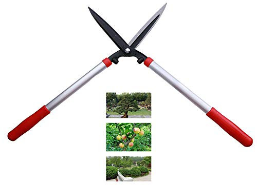 Tijeras de seto manuales livianas, herramientas de corte de césped de arbustos de boj de jardín ergonómicas afiladas, con mango de goma antideslizante, hoja de acero SK-5