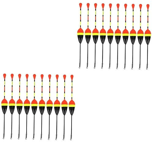 HANABASS 20pcs Fishing Floats for Sea Carp Fishing Rig Keep Nets Waggler Floats Gear