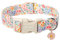 ARING PET Sommer Hundehalsband, Bunte Blumen Hundehalsband mit Schnellverschluss Kunststoffschnalle, Komfortable Baumwolle Halsband für Jungen und Mädchen Hunde