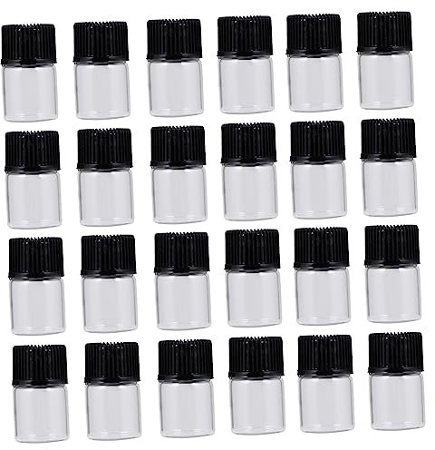 Healvian 30pièces Flacons Verre De Transparents Lot De Anti-fuites Pour Émulsion Et Lotions Réutilisables Et Faciles à Nettoyer