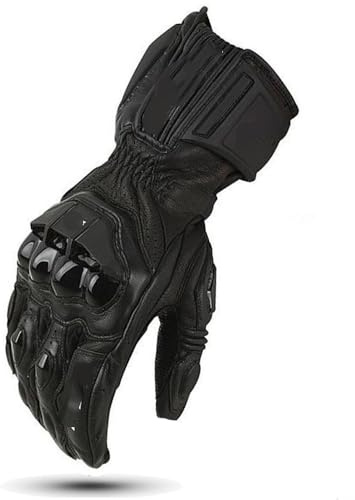 Zpengtai Guantes De Moto Guantes de Motocross for Hombre, Resistentes al Viento, for Exteriores, Equipo de protección for Motociclismo Guantes para Moto(Noir,L)