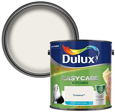 Dulux 500000 Easycare Kitchen Matt Emulsion Paint For Walls And Ceilings - Timeless 2. 5 Litres