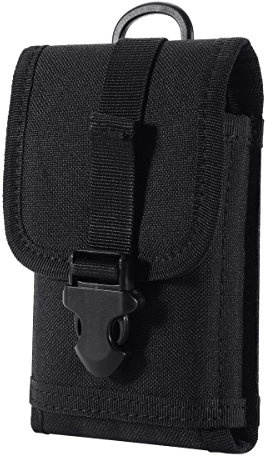 Zeato EDC - Bolsa táctica militar Molle para teléfono, con clip para cinturón, nailon táctil, para iPhone X 11, 12, 13, 14, 15 Pro, Galaxy S22, S21, S20, FE, Note 20 Edge y menos teléfonos de 6.7