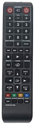 VINABTY AK59-00148A Ersatz-Fernbedienung Passend für Samsung Blu-ray Home | Cinema System BD-E5500 BD-ES6000 BD-ES6000 BD-ES6000E BD-E6100