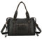 Rullar Femmes Hobo Sacs à main et Portefeuilles Tote Sachel PU Cuir Fermeture à glissière Sac à bandoulière Sac portés épaule Noir