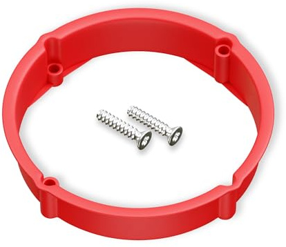 CusoTec Putzausgleichring - 25 Stück 12mm rot - für 60 mm Schalterdosen, inkl. Schrauben, für 60mm Schalterdosen, zur Putzschichtanpassung