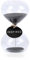 GNEGNI LIFE Clessidra 60 minuti Puff Clessidra Colorata Clessidra con Clessidra, Timer da cucina in vetro ispirato, decorazione per la casa, ufficio, scrivania (nero)