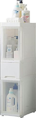 YHKJLYH Schmaler Lagerschrank, Küchenspalten-Lagerschrank, Lagerschrank, Badezimmer-Lagerschrank, multifunktionale Schublade für Badezimmer, Wohnzimmer, Schlafzimmer, weiß
