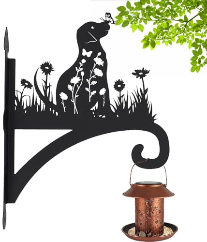 Bollisate Colgador de plantas de interior | Gancho para comederos de pájaros y perros, colgador decorativo de pared para de colibrí, campanilla de viento, suculentas, linternas, patio, jardín