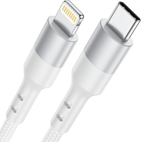 Baileku Cable USB C a Lightning 1M [MFi Certificado] Cable iPhone USB C Carga Rapida Power Delivery Cable Cargador iPhone Tipo C Carga para iPhone 14 13 12 11 Pro Max XS XR X 8 7 6S 6 Plus SE, iPad