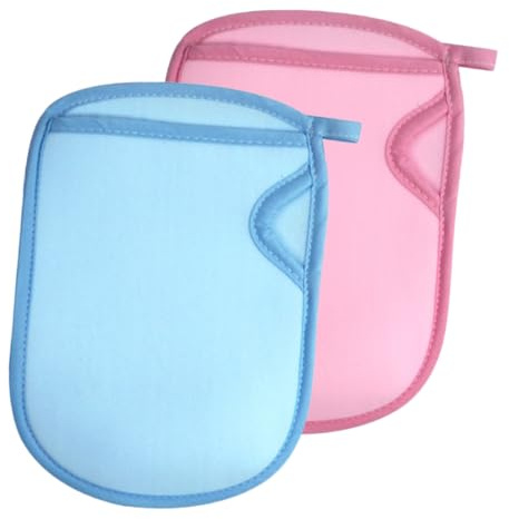 SOESFOUFU 4Pcs Exfoliating Shower Gloves for Bathing Soft Pva Skin Cleaning Mitts for Gentle Dead Skin Removal Lightweight Body Scrubber for Women and Men for Home and Hotel Use